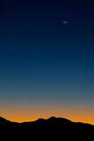 Venus and Moon at Canyonlands NP Utah