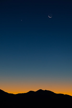 Venus and Moon at Canyonlands NP Utah
