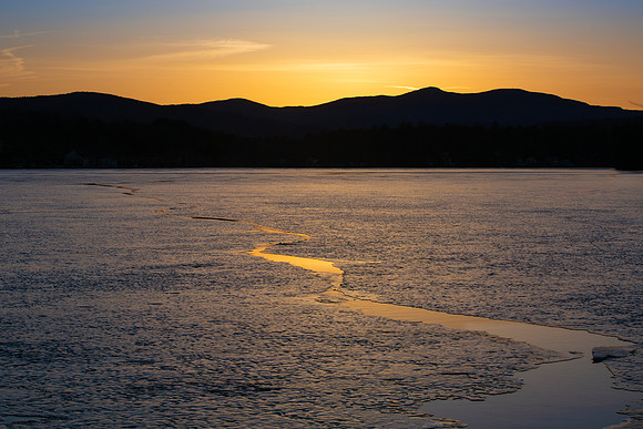 Ice Out Sunset