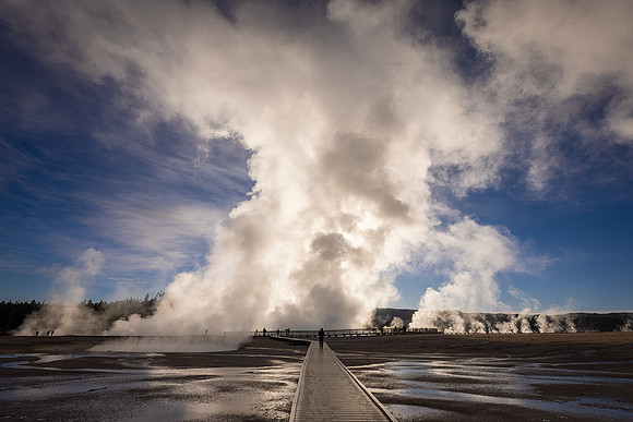 Yellowstone NP Geyser Basin Wyoming